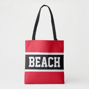 Bolsa Tote BEACH Esporto preto-branco-escuro-preto-escuro-pre