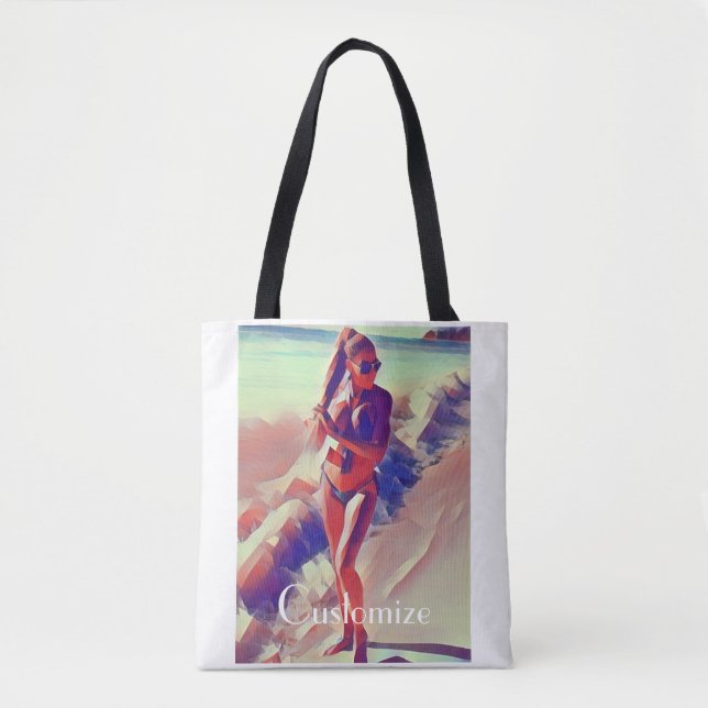 Bolsa Tote Beach Girl Thunder_Cove (Frente)