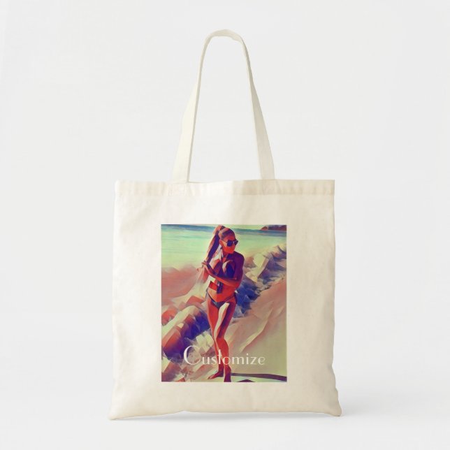 Bolsa Tote Beach Girl Thunder_Cove (Frente)