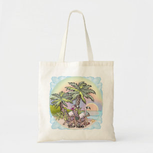 Bolsa Tote Beach Sunset Flamingo