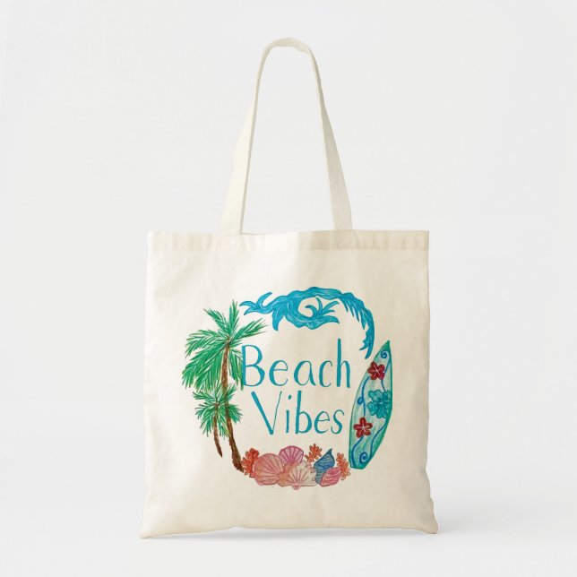 Bolsa Tote Beach Vibes Tote Bag (Frente)