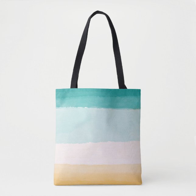 Bolsa Tote Beach Watercolor (Frente)