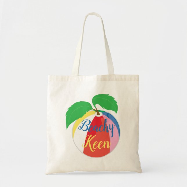 Bolsa Tote "Beachy Keen" - Saco de Tota do Orçamento (Frente)