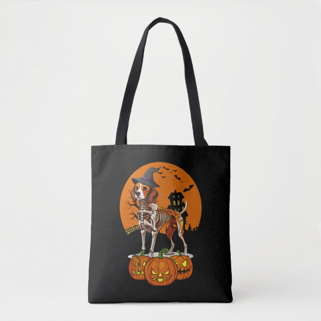 Bolsa Tote Beagle Dog Halloween (Frente)