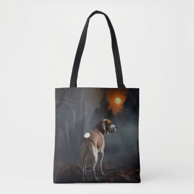 Bolsa Tote Beagle Halloween Assustador (Frente)