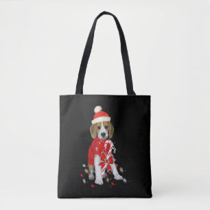 Bolsa Tote Beagle Puppy Christmas Baby Body