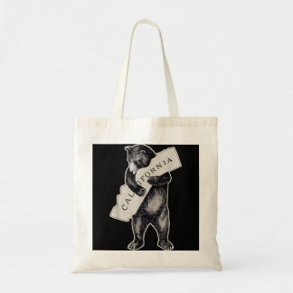 Bolsa Tote Bear Hug Eu Adoro California Shirt Art-Retro Vinta