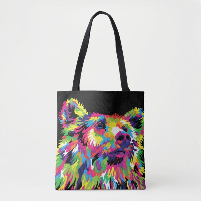 Bolsa Tote Bear Spirit Pop Art Tob Bag (Frente)