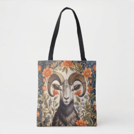 Bolsa Tote Beautiful Bighorn Sheep William Morris Inspired