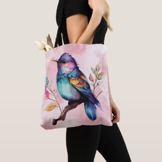 Bolsa Tote Beautiful bird on a branch