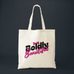Bolsa Tote Beautiful Pink Typography with Bow<br><div class="desc">A stylish pink “Beautiful” typography design featuring a cute bow accent. This feminine and elegant design is perfect for those who love positive vibes, </div>