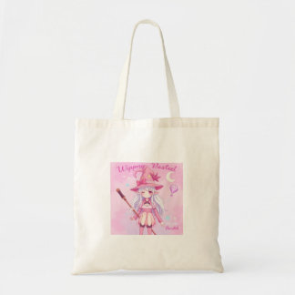 Bolsa Tote Beautifully Designed Cute Looking Witch in Pastel