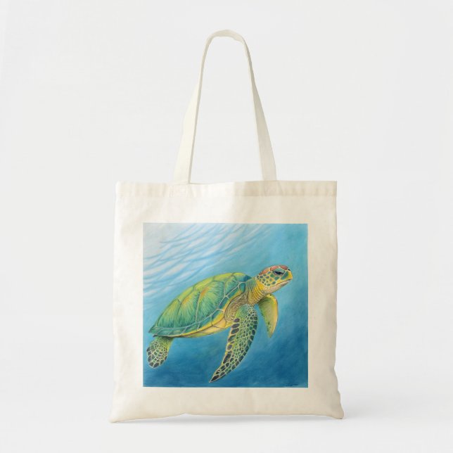 Bolsa Tote Beauty of the turtle (Frente)