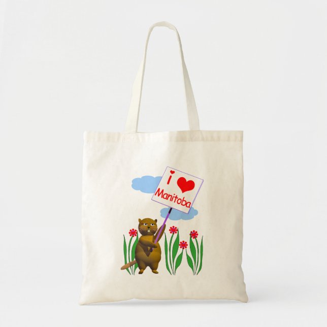 Bolsa Tote Beaver Canadense ama Manitoba (Frente)