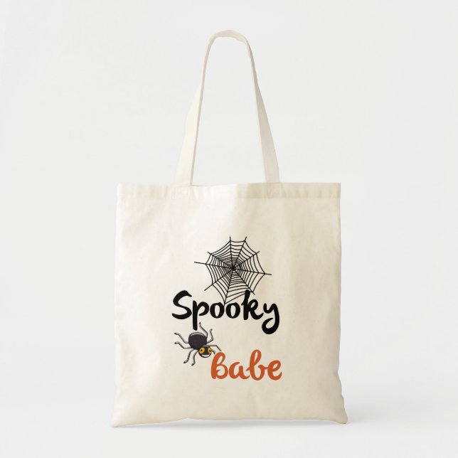 Bolsa Tote Bebê assustador - Design de Dia das Bruxas (Frente)