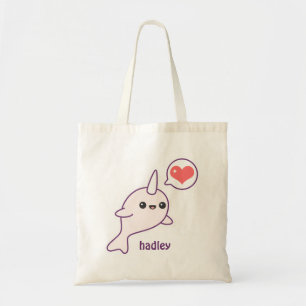 Bolsa Tote Bebê bonito Narwhal