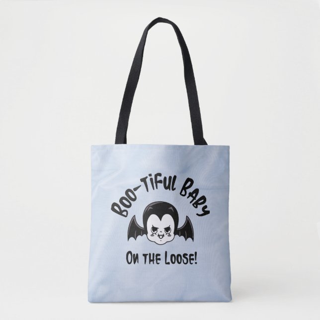 Bolsa Tote Bebê Bootiful No Adolescente Halloween Engraçado (Frente)