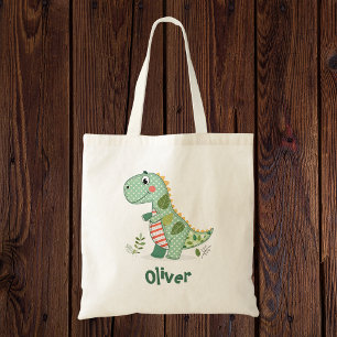 Bolsa Tote Bebê Dinossauro de Patchwork Fofo