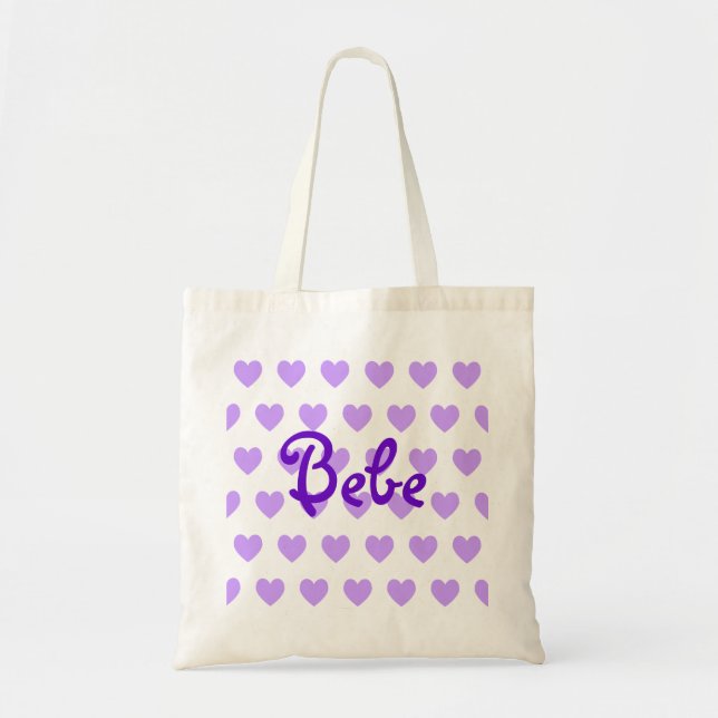 Bolsa Tote Bebê em roxo (Frente)