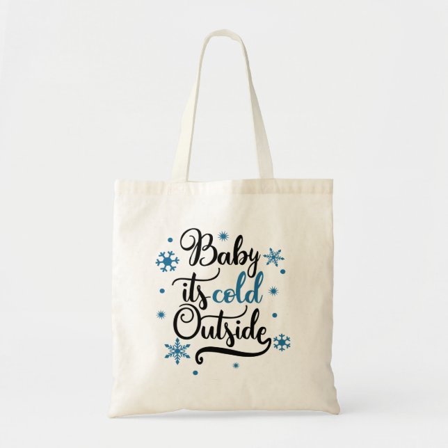Bolsa Tote Bebê Está Frio Lá Fora Inverno (Frente)