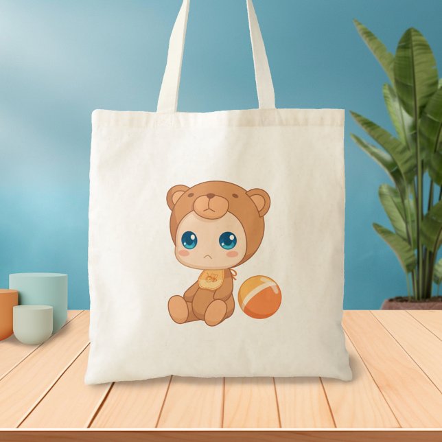 Bolsa Tote Bebê Garota Ursa Roupa (Criador carregado)