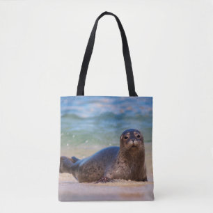 Bolsa Tote Bebê Harbor Seal na Água