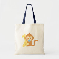 Bebê Macaco Fofo com Banana