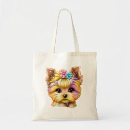 Bolsa Tote Bebê-Yorkie bonito e adorável