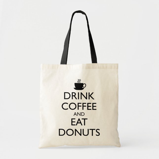 BOLSA TOTE BEBER CAFÉ E COMER ROSQUINHAS (Frente)