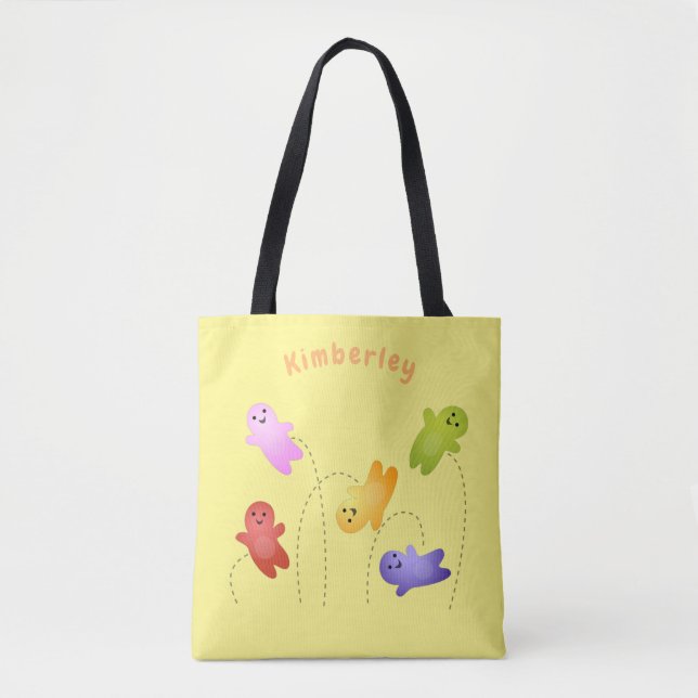 Bolsa Tote Bebês de geleia fofos doces cartoon (Frente)
