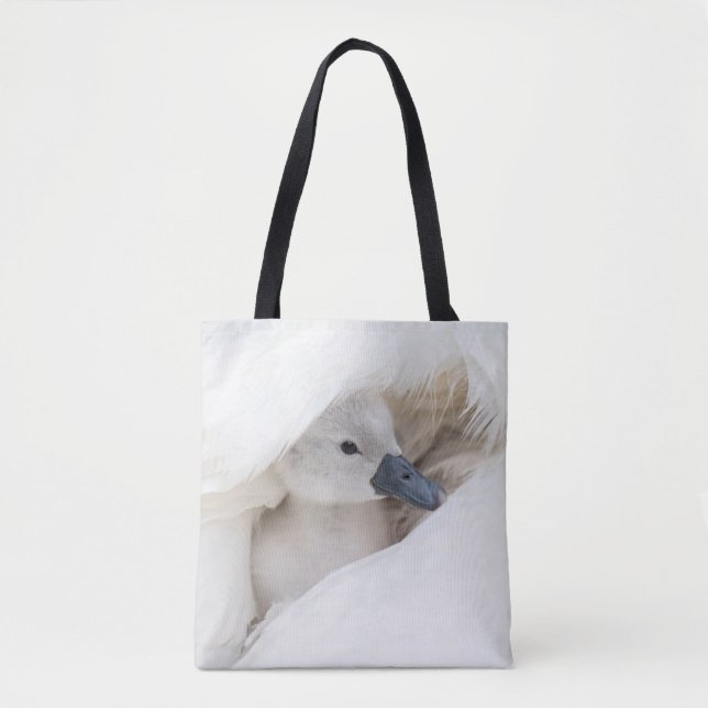 Bolsa Tote Bebês Mais Pobres | Bebê-Mute Swan (Frente)