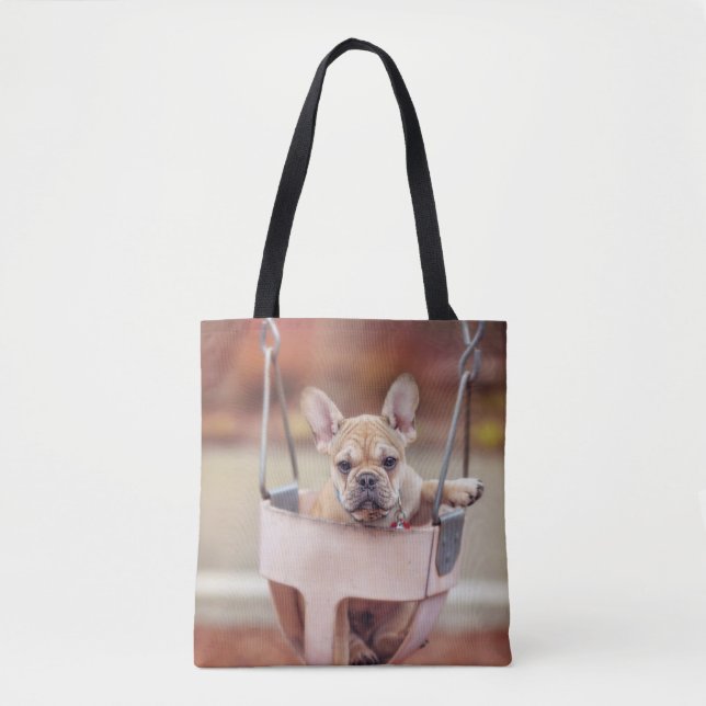 Bolsa Tote Bebês Mais Pobres | Buldogue francês (Frente)