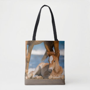 Bolsa Tote Bebês Mais Pobres Cavalo selvagem de Corolla rec