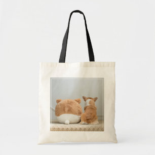 Bolsa Tote Bebês Mais Pobres Corgi & Plush Puppy