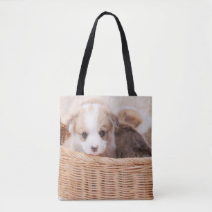 Bolsa Tote Bebês Mais Pobres Corgi Tiny Puppy