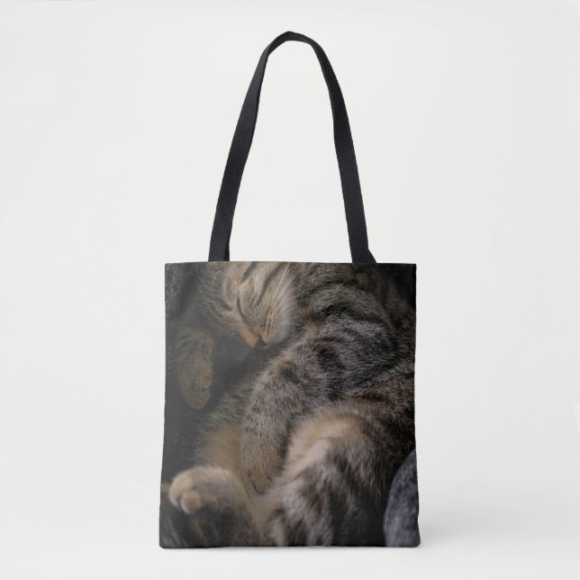 Bolsa Tote Bebês Mais Pobres | Gato-De-Dormir (Frente)
