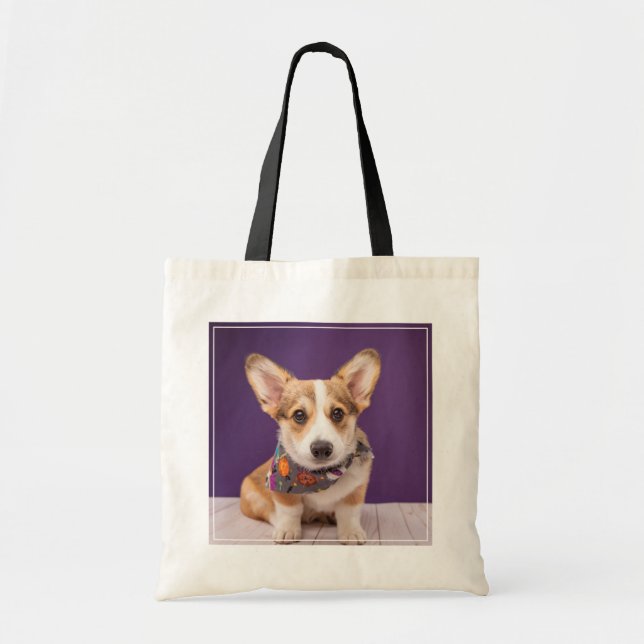 Bolsa Tote Bebês Mais Pobres | Halloween Corgi (Frente)