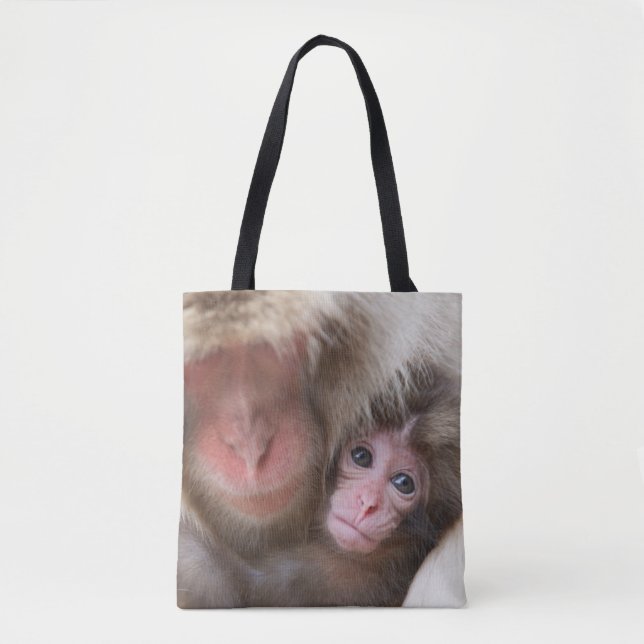 Bolsa Tote Bebês Mais Pobres | Macaco-neve (Frente)