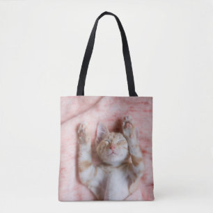 Bolsa Tote Bebês Mais Pobres   Pequeno Gato De Laranja