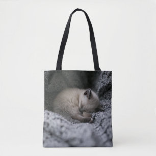 Bolsa Tote Bebês Mais Pobres Pequeno Gato Dormindo