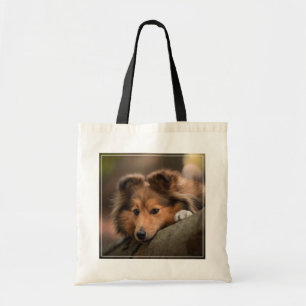 Bolsa Tote Bebês Mais Pobres Shetland Sheepdog Puppy