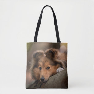 Bolsa Tote Bebês Mais Pobres Shetland Sheepdog Puppy