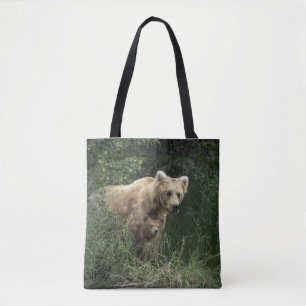 Bolsa Tote Bebês Mais Pobres Urso-Da-Mama E Cubos