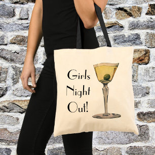Bolsa Tote Bebidas Vintage, Cocktail de azeitona Martini