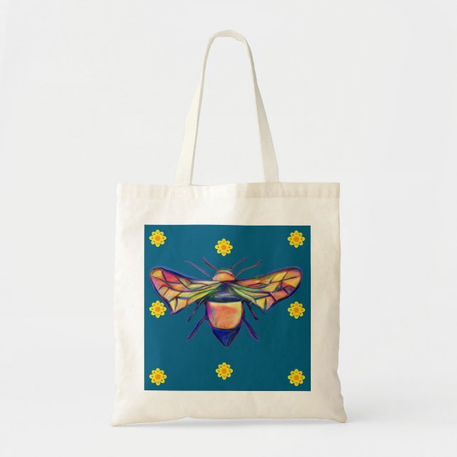 Bolsa Tote Bee and Flower Tote Bag (Frente)