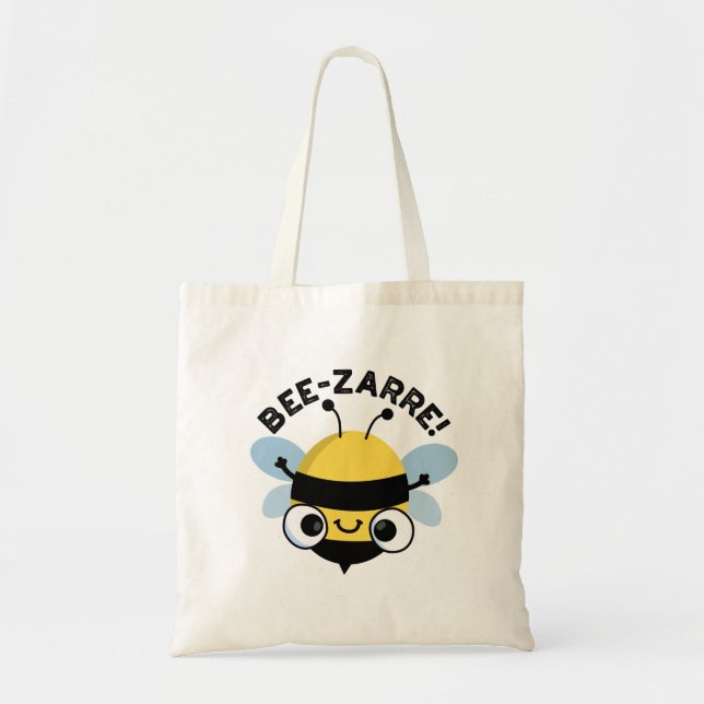 Bolsa Tote Bee zarre Funny Bizarre Bee Pun (Frente)
