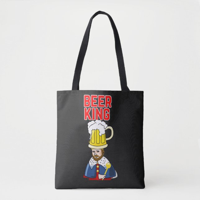Bolsa Tote Beer King Funny Legal Design (Frente)