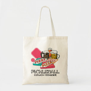 Bolsa Tote Beer Pizza Couch Dinker PICKLEBALL