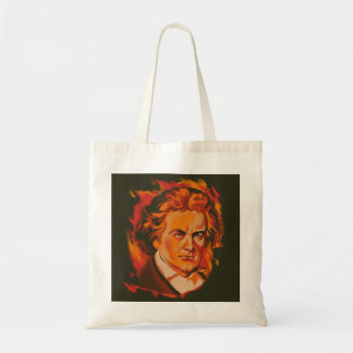 Bolsa Tote Beethoven Fire Palette Portrait Quote Tote Bag