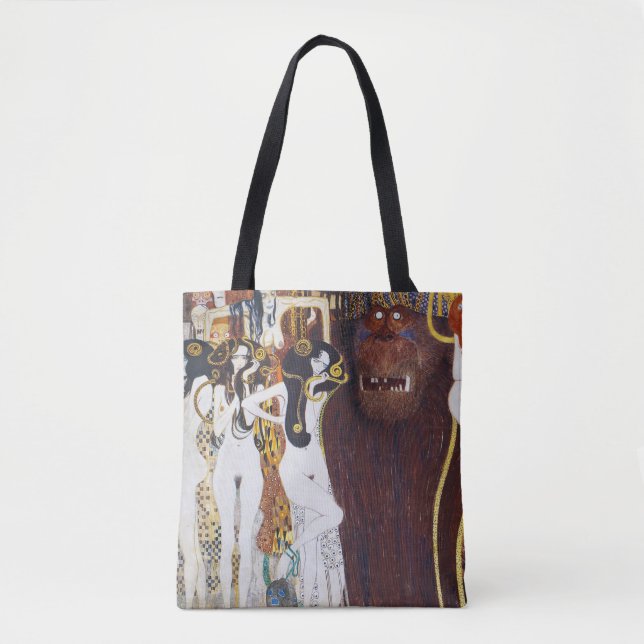 Bolsa Tote Beethoven Frieze (detalhe), Gustav Klimt (Frente)